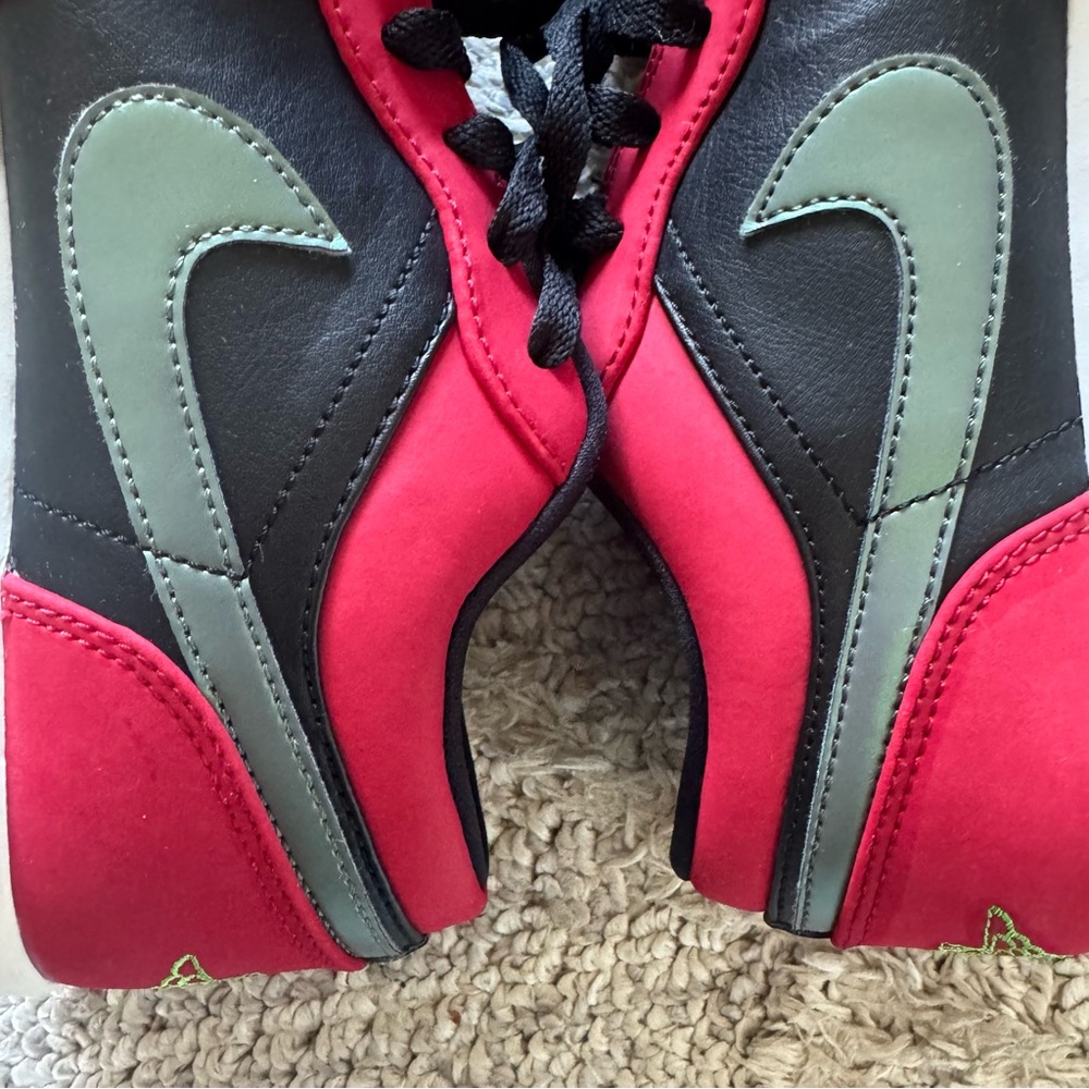 Air Jordan 1 Low ‘Gym Red Green Pulse’ Sneakers 553558-036 Size 9